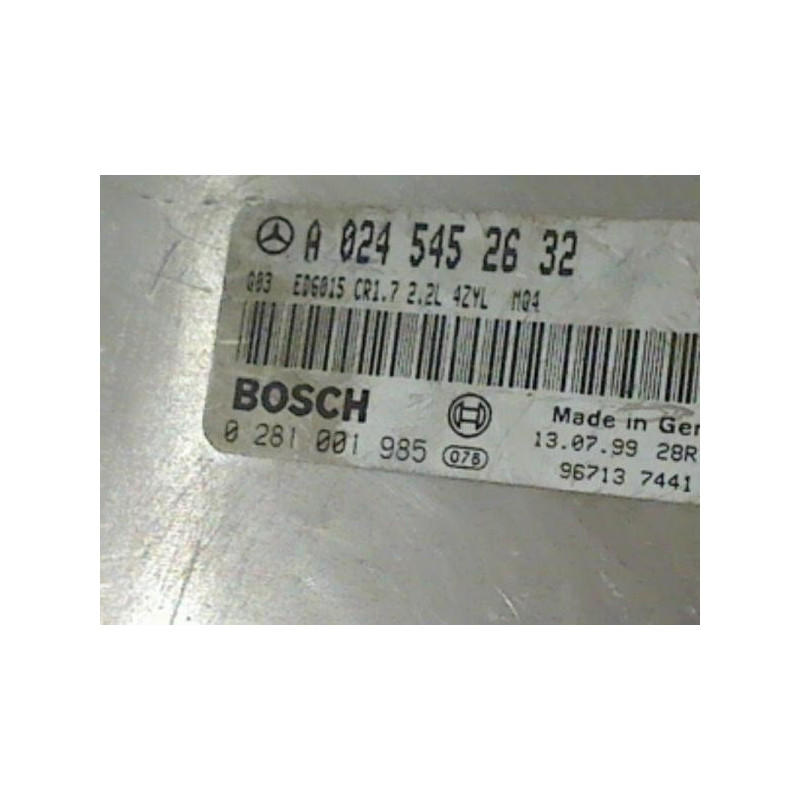 MERCEDES VITO 2.2 CDI BOSCH 0 281 001 985, 0281001985, A 024 545 26 32, 0245452632, A0245452632 , CR1.7