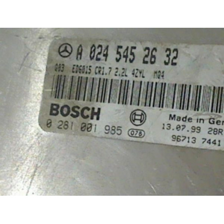 MERCEDES VITO 2.2 CDI BOSCH 0 281 001 985, 0281001985, A 024 545 26 32, 0245452632, A0245452632 , CR1.7