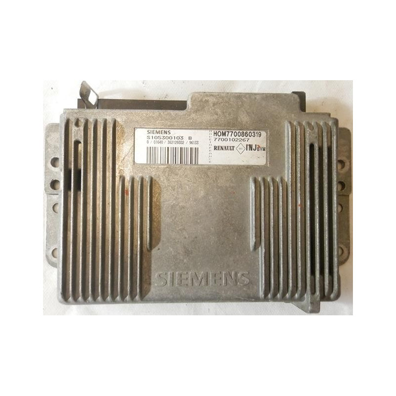 CALCULATEUR MOTEUR RENAULT MEGANE 1.6 8V, S105300103 C, HOM7700860319, 700102267