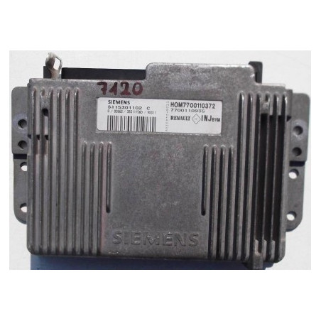 CALCULATEUR MOTEUR RENAULT CLIO MEGANE LAGUNA 1.6 S115301102 C, S115301102C, HOM7700110372, 7700110935