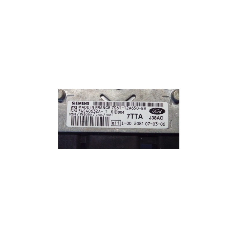 FORD FIESTA 1.4 TDCI 7S6112A650EA SIEMENS SID 804 5WS40632A-T, 7S61-12A650-EA 7TTA