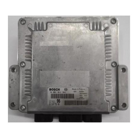 CALCULATEUR MOTEUR PEUGEOT 307 2.0 HDI BOSCH 0281011341, 0 281 011 341, 9653873280, 96 538 732 80, EDC15C2 96