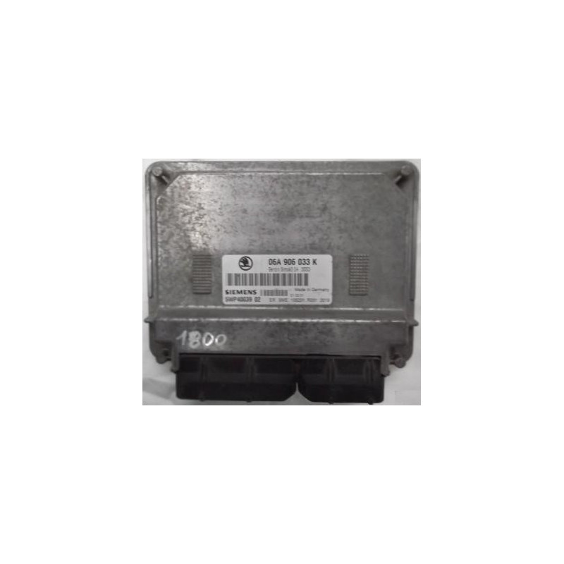 CALCULATEUR MOTEUR SKODA OCTAVIA 1.6 AVU 06A906033K, 06A 906 033 K, SIEMENS 5WP40039 CALCULATEUR MOTEUR SKODA OCTAVIA 1.6 AVU 06A906033K, 06A 906 033 K, SIEMENS 5WP40039