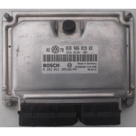 VW passat 1.9TDI AVF 130cv 038 906 019 KD, 038906019KD bosch 0 281 011 205, 0281011205 EDC15P+