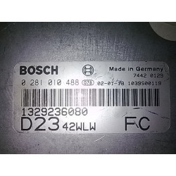 CALCULATEUR MOTEUR FIAT DUCATO 2.3 JTD BOSCH 0281010488, 0 281 010 488, 1329236080, D2342WMW FC