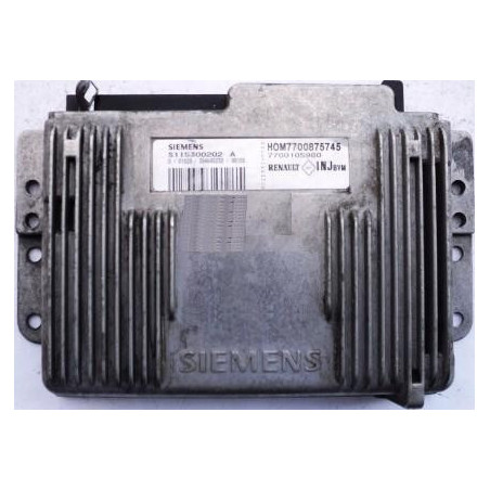 CALCULATEUR MOTEUR RENAULT MEGANE SCENIC 1.6 S115300202A, S115300202 A, HOM7700875745, HOM 7700875745, 7700105980