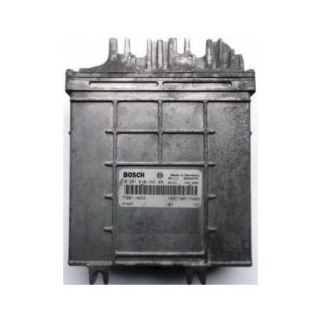 CALCULATEUR MOTEUR RENAULT ESPACE 1.9 TDI BOSCH 0281010143, 0 281 010 143, 7700114659, HOM7700113283, HOM 7700113283