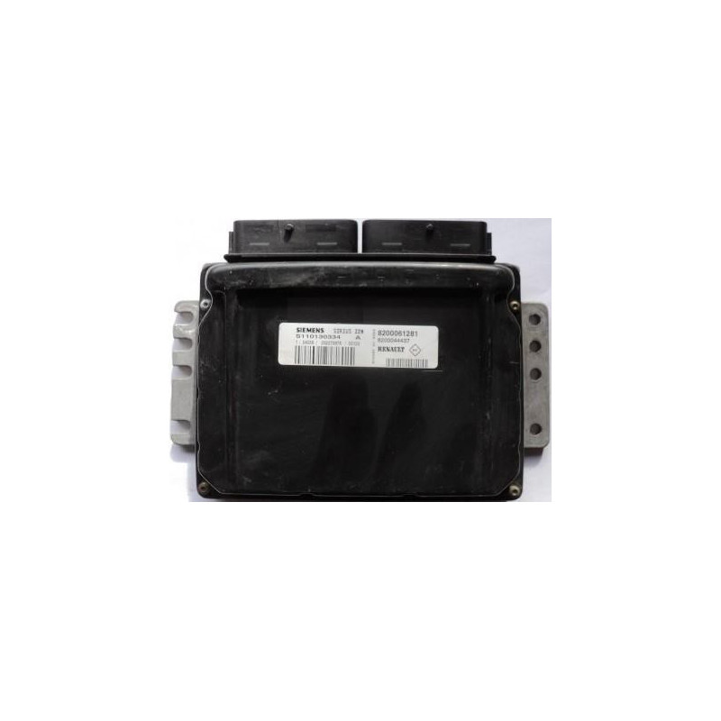 CALCULATEUR MOTEUR RENAULT CLIO 1.4 SIEMENS SIRIUS 32N S110130334A, S110130334 A, 8200061281, 8200044437