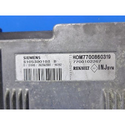 CALCULATEUR MOTEUR RENAULT MEGANE 1.6 16V SIEMENS S105300103 B, S105300103B, HOM 7700860319, 7700102267