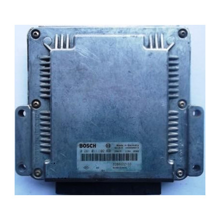 CALCULATEUR MOTEUR RENAULT LAGUNA 1.9 DCI BOSCH 0281011102, 0 281 011 102 8200222133, 8200153945