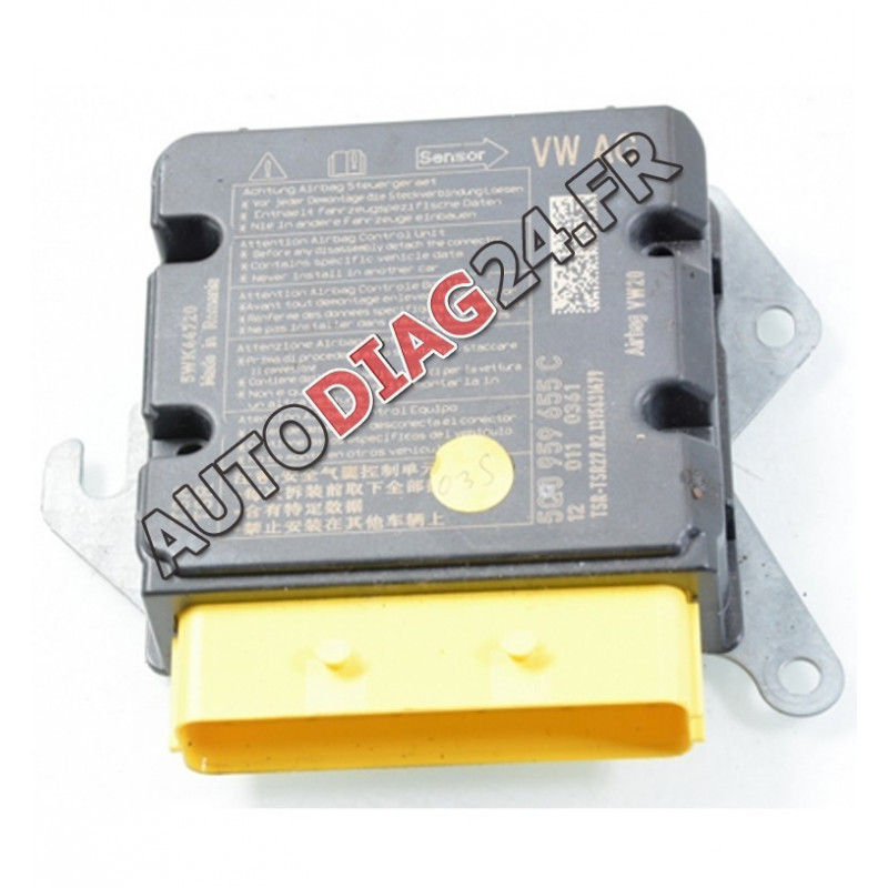 Réparation Calculateur D'airbag VW GOLF VII 5Q0 959 655 AA, 5Q0959655AA, 5WK44885 VW20