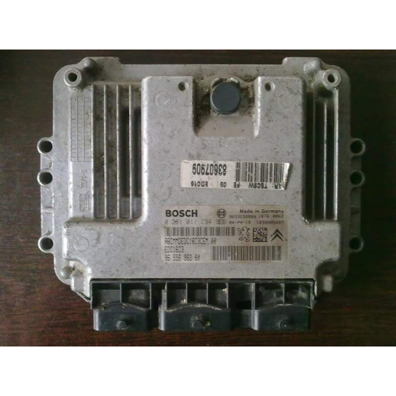 CALCULATEUR MOTEUR PEUGEOT 307 1.6 HDI BOSCH 0 281 011 234, 0281011234, 96 556 982 80, 9655698280 EDC16C3 CALCULATEUR MOTEUR PEUGEOT 307 1.6 HDI BOSCH 0 281 011 234, 0281011234, 96 556 982 80, 9655698280 EDC16C3