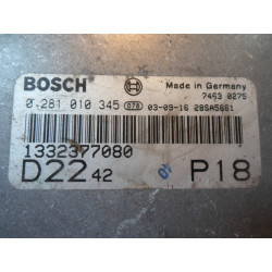 CALCULATEUR MOTEUR FIAT DUCATO 2.2 HDI BOSCH 0281010345, 0 281 010 345, 1332377080, 28SA5661 EDC15C7-2.21