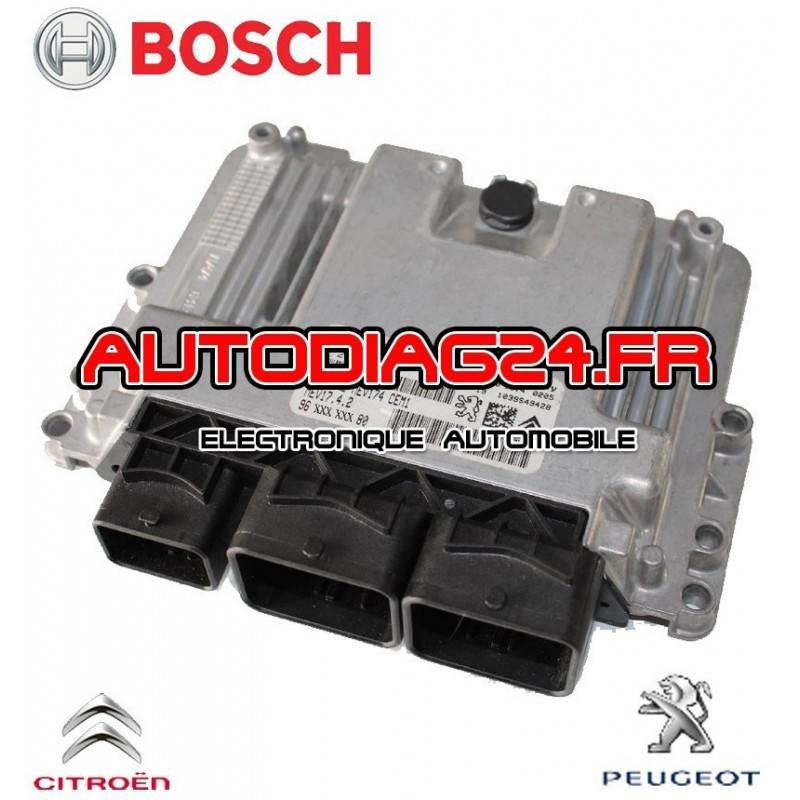 CALCULATEUR MOTEUR CITROEN PEUGEOT 1.6 BOSCH 0261S06152, 0 261 S06 152, 9674183480, 96 741 834 80, 9666318780 MED17.4.2