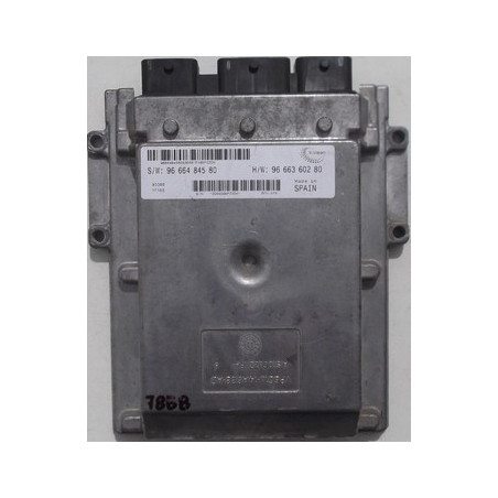 CALCULATEUR MOTEUR PEUGEOT BOXER, 2.2 HDI, VISTEON, SW 96 664 84 580, SW9666484580, HW 96 663 602 80, HW9666360280