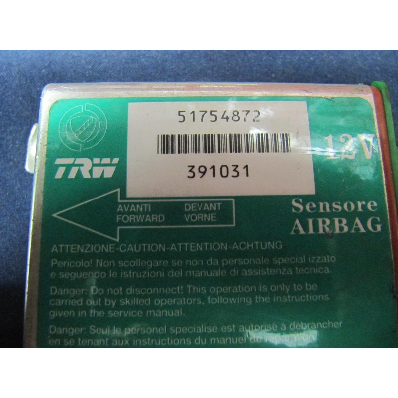 Réparation Calculateur Airbag Fiat Grande Punto 51754872 TRW 391031