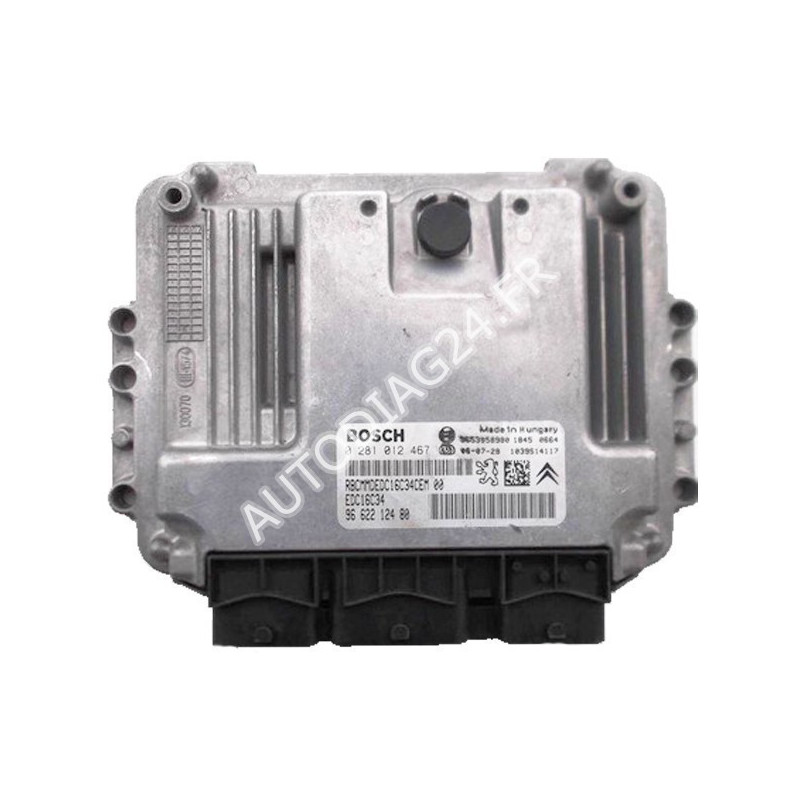 CALCULATEUR MOTEUR CITROEN PEUGEOT 1.6 HDI BOSCH 0 281 012 467, 0281012467, 96S3958980, 1039S14117, 96 622 124 80, EDC16C34 CALCULATEUR MOTEUR CITROEN PEUGEOT 1.6 HDI BOSCH 0 281 012 467, 0281012467, 96S3958980, 1039S14117, 96 622 124 80, EDC16C34
