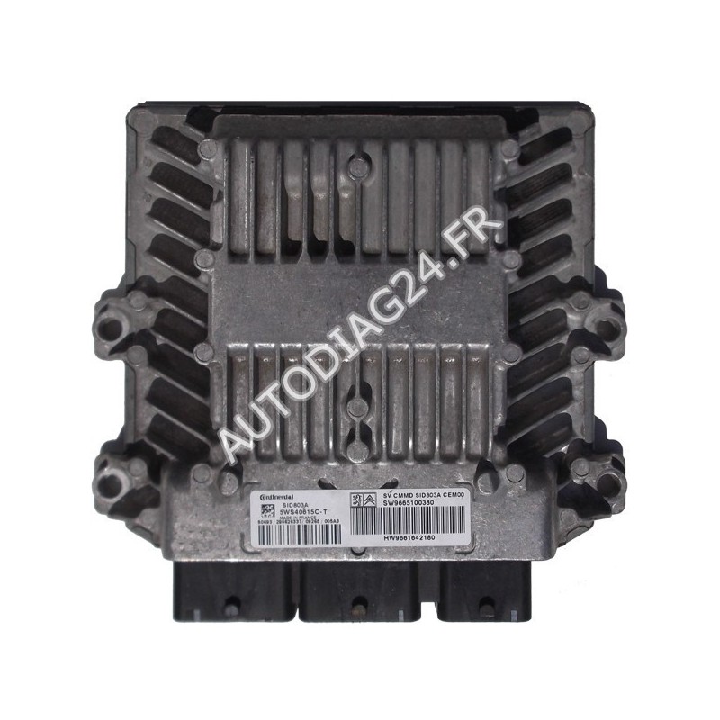 CALCULATEUR MOTEUR PEUGEOT EXPERT 2.0 16V HDI, 5WS40615C-T, 5WS40615CT,CONTINENTAL SID803A, SW9665100380, HW9661642180