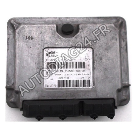CALCULATEUR MOTEUR FIAT PANDA 1.2, IAW 4AF.SP, IAW4AFSP, 61601.124.01, 6160112401, 55196261