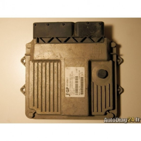CALCULATEUR MOTEUR FIAT PUNTO 1.3 JTD 55195817, MJD6JFP3, MJD6JF.P3, MJD 6JF.P3/HW1BM/1065-P351, 71600.053.00, 7160005300 C146
