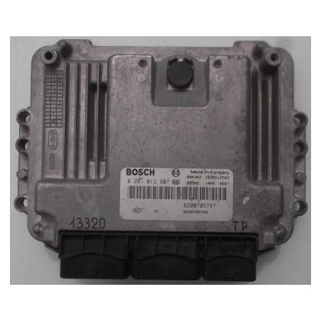 CALCULATEUR MOTEUR RENAULT MEGANE SCENIC BOSCH 0 281 013 907, 0281013907, 82 00 705 747, 8200705747