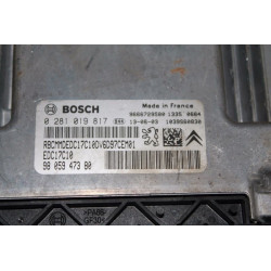 CALCULATEUR MOTEUR CITROEN BERLINGO, PEUGEOT 1.6, BOSCH 0 281 019 817, BOSCH 0281019817, 98 059 473 80, 9805947380, EDC17C10