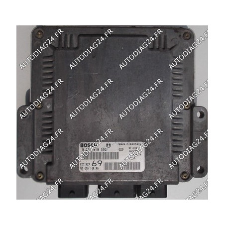 CALCULATEUR MOTEUR PEUGEOT 306 2.0 HDI, BOSCH 0 281 010 592, 0281010592, EDC15C269, 96 420 148 80, 9642014880