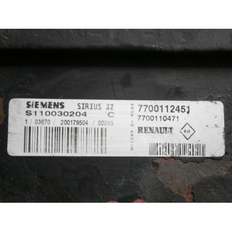 CALCULATEUR MOTEUR Renault Espace 3 2L SIEMENS SIRIUS 32 S110030204C, S110030204 C, 7700112451, 7700110471 sirius32