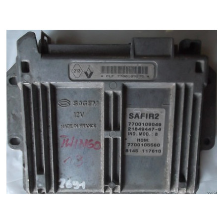 CALCULATEUR ECU TWINGO SAFIR SAGEM PLF 7700108452 HOM7700105560 HOM 7700105560