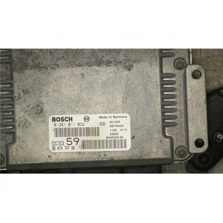 CALCULATEUR MOTEUR CITROEN C8 2HDI 110CV EDC15C2 BOSCH 0 281 011 032, 0281011032, 96 467 191 80, 9646719180, 96 409 301 80, 9640