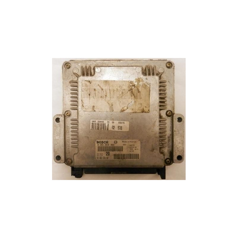 PEUGEOT 306 2.0 HDI BOSCH 0281010362, 0 281 010 362, 9640324380, 96 403 243 80, EDC15C2 20 PEUGEOT 306 2.0 HDI BOSCH 0281010362, 0 281 010 362, 9640324380, 96 403 243 80, EDC15C2 20