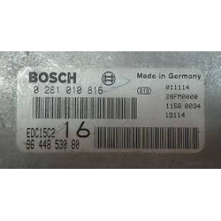 CALCULATEUR MOTEUR CITROEN JUMPY 2.0 HDI BOSCH 0281010816, 0 281 010 816, EDC15C2, 9644853080, 96 448 530 8