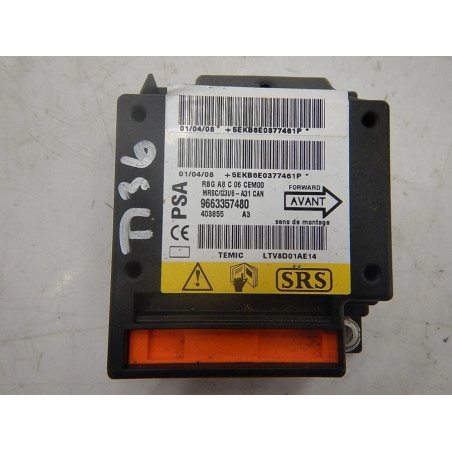 Réparation Calculateur D'airbag Citroen C3 Temic 9663357480, 403855A3 - 95160