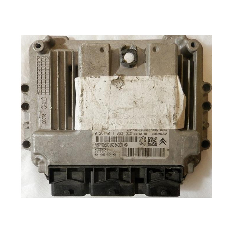calculateur moteur PEUGEOT 307 1.6 HDI BOSCH 0281011863, 0 281 011 863, 9655943580, 96 559 435 80, 9653958980, EDC16C34 calculateur moteur PEUGEOT 307 1.6 HDI BOSCH 0281011863, 0 281 011 863, 9655943580, 96 559 435 80, 9653958980, EDC16C34