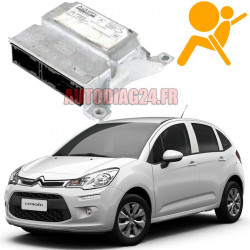 Réparation Calculateur D'airbag Citroen C3 Autoliv 618 30 04 00, 618300400, 9673657880 - 25320