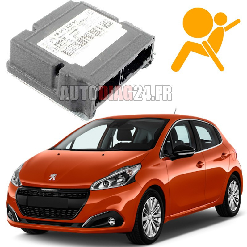 Réparation Calculateur D'Airbag Peugeot 208 Bosch 0 285 012 924 0285012924 PSA 98 127 133 80, 9812713380