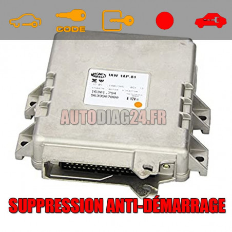 Réparation Anti-Démarrage ( immo off ) Peugoet Citroen Magneti Marelli IAW 1ap.10 1ap.40 1ap.81