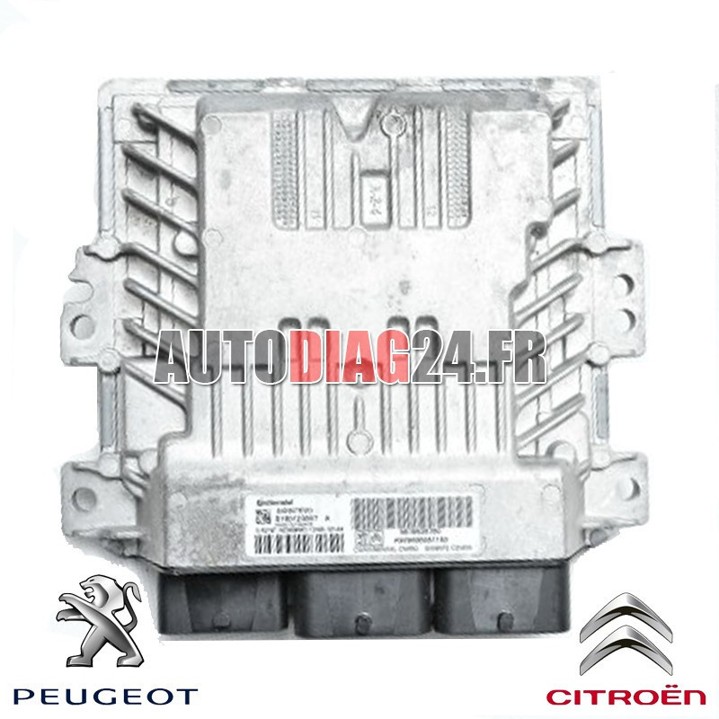 Calculateur moteur PEUGEOT CITROEN CONTINENTAL SID807EVO S180123008 A HW9666681180 9800268980