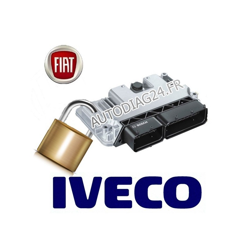 Réparation anti-demarrage immo off Iveco calculateur Bosch 0 281 017 455, 0281017455, EDC17C49