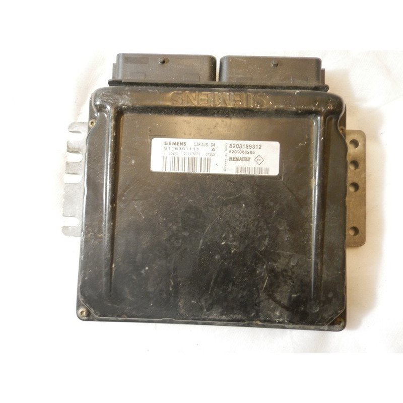 Calculateur moteur RENAULT Clio II 1,4l 16V, Sirius 34, 8200189312, 8200080285, S118301111A