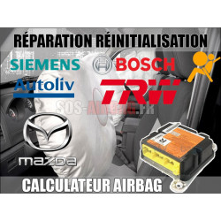 Réparation calculateur Airbag Mazda 323 - B16A57K30 - 95080