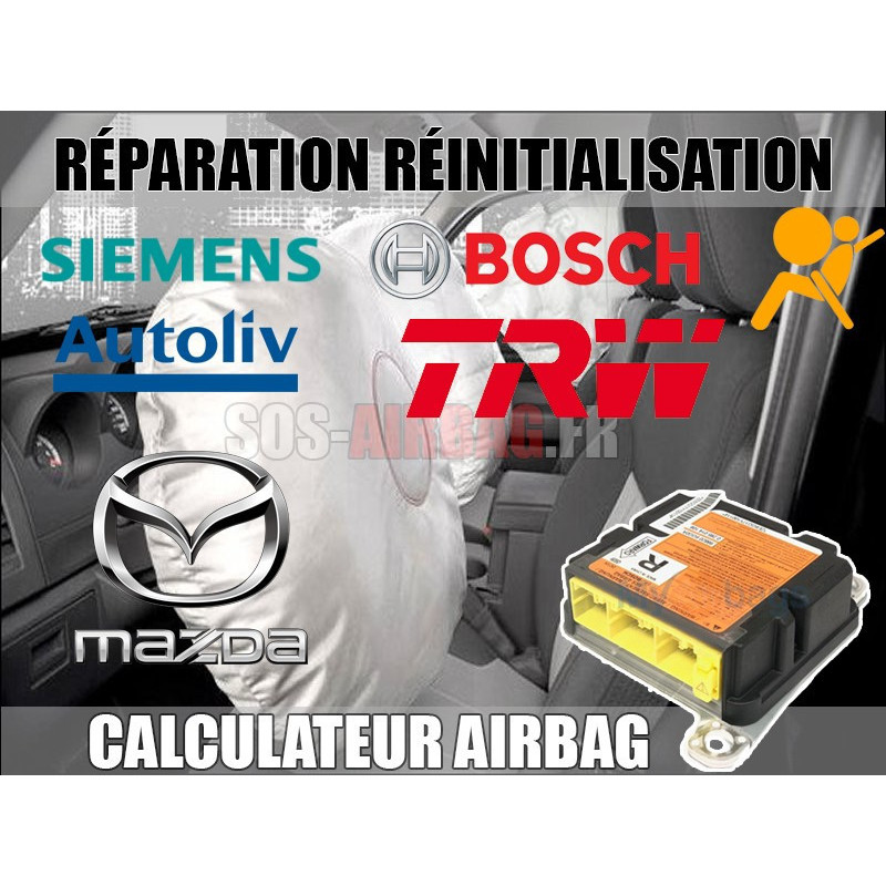 Réparation calculateur Airbag Mazda 323 - B16A57K30 - 95080