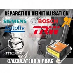 Réparation calculateur Airbag Mazda 323 - B30D57K30 Naldec 33265 43 - 24lc04