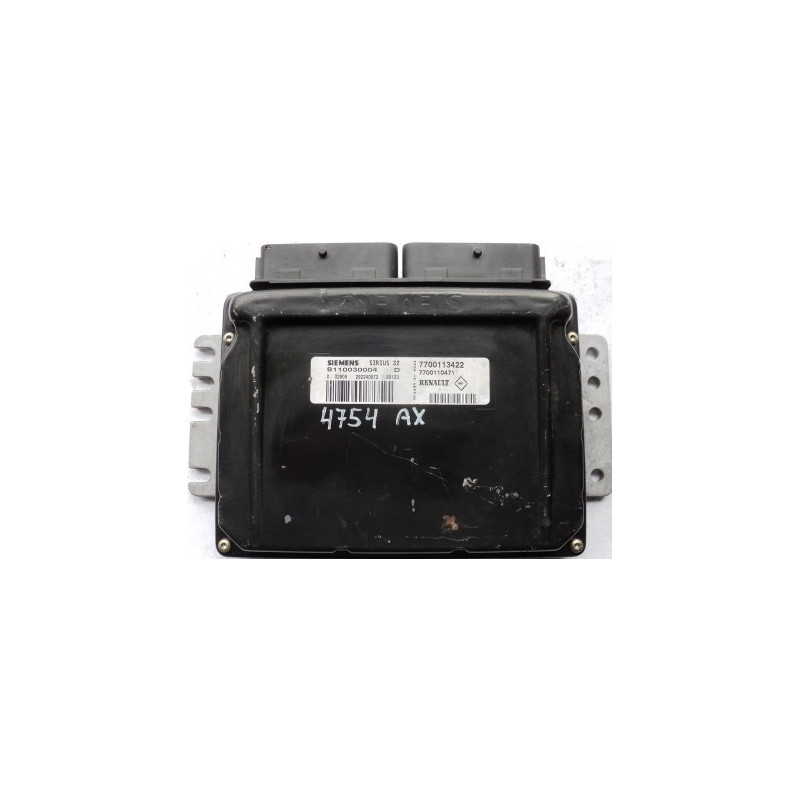 CALCULATEUR MOTEUR RENAULT CLIO 1.6 SIRIUS 32 S110030004D, S110030004 D, 7700113422, 7700110471