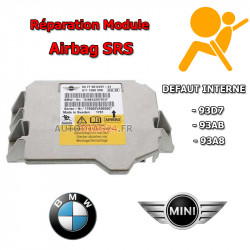 Réparation calculateur airbag BMW / MINI 65.77 3428715-02 65.773428715-02 Code Défaut 93D7 93AB 93A8