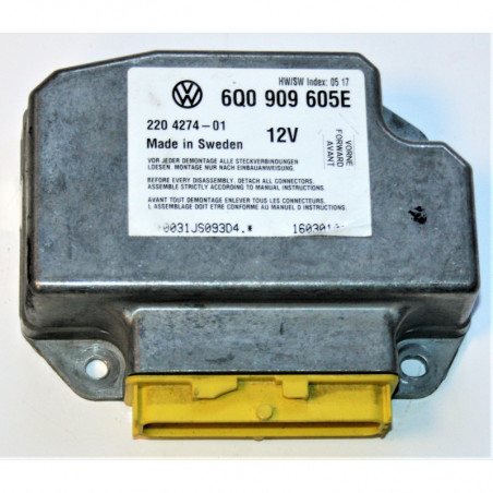 6Q0909605AF 6Q0 909 605 AF DTC "00003" - Module de contrôle 014 NEW BEETLE RÉPARATION BOITIER AIRBAG