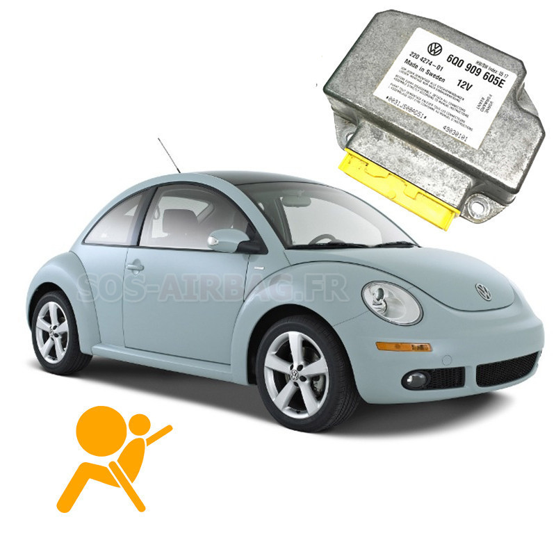 RÉPARATION BOITIER AIRBAG NEW BEETLE 6Q0909605AM 6Q0 909 605 AM (ERREUR 00003)