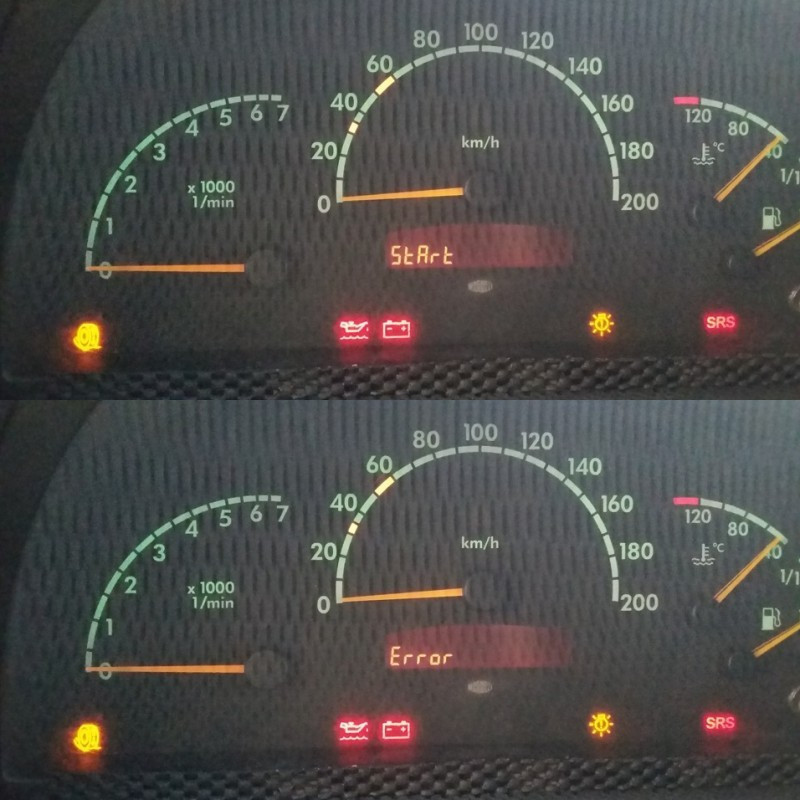 Réparation start error ( star erreur) Mercedes Class E w210 Code défaut P1630