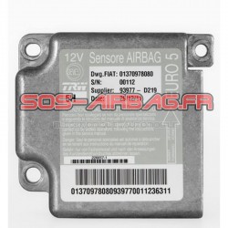 Réparation calculateur airbag Fiat Ducato 01394332080 Code erreur b0100-49