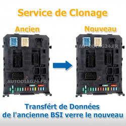 Citroën Peugeot BSI JC Johnson Controle BSI2004-H0X Service de programmation Clonage ou vierge